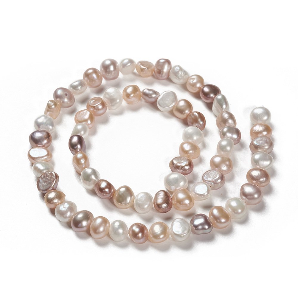 Zoetwaterparel Nugget armband seashell