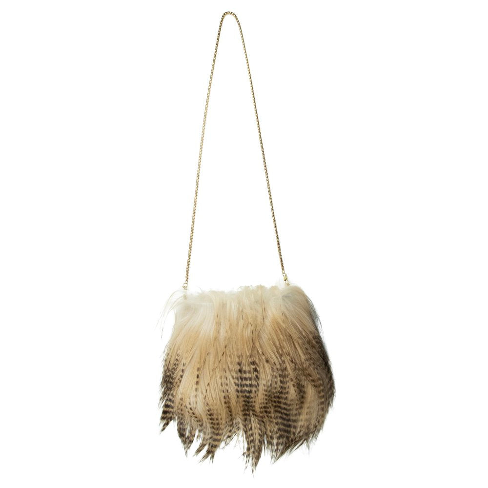 Crossbody tas geit tibet langhaar 20x25cm
