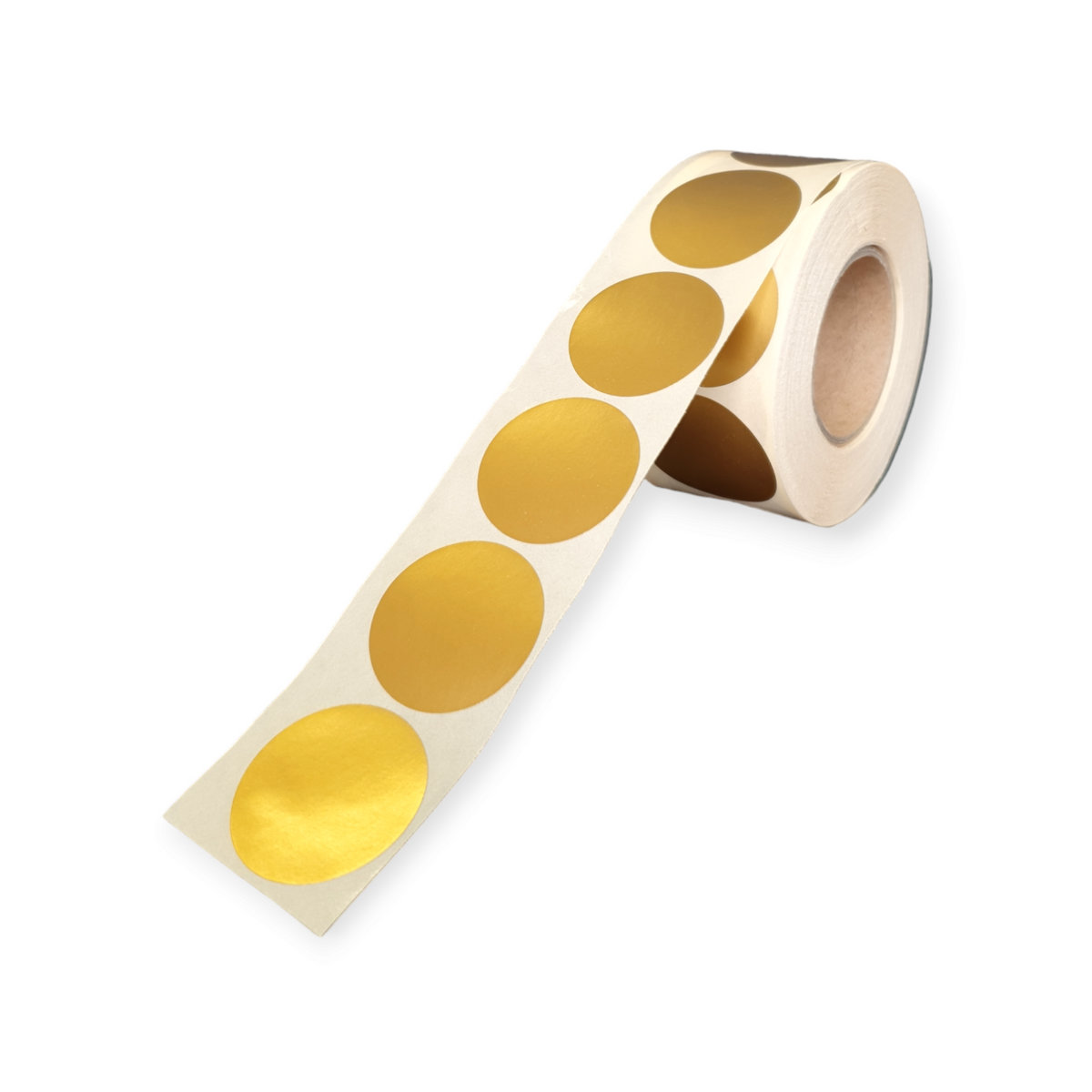 Blanco etiketten - Rond 35mm - mat goud