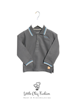 Little Chiq Baby Polo antraciet