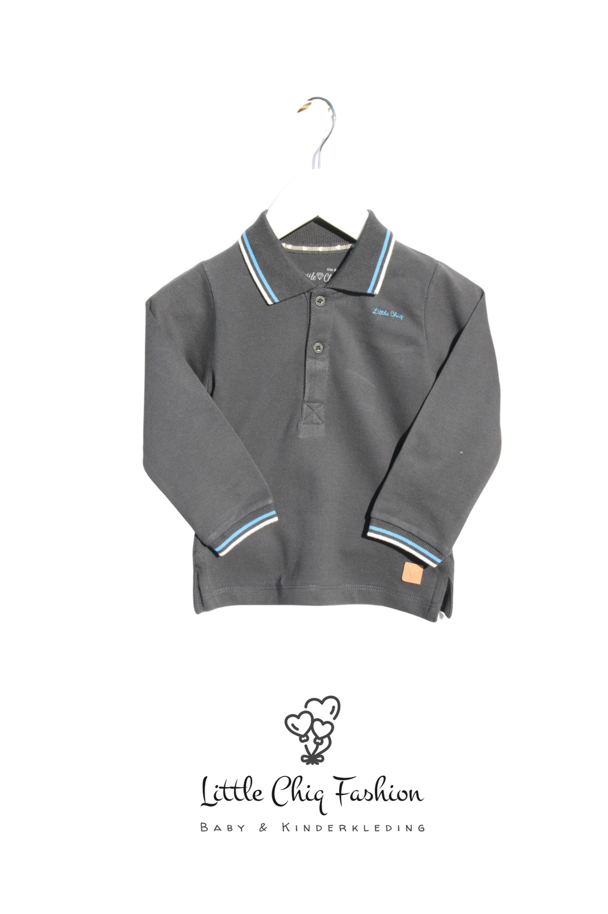 Little Chiq Baby Polo antraciet