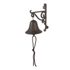 Ouderwetse Deurbel 14x11x18 cm Bruin IJzer Tuinbel