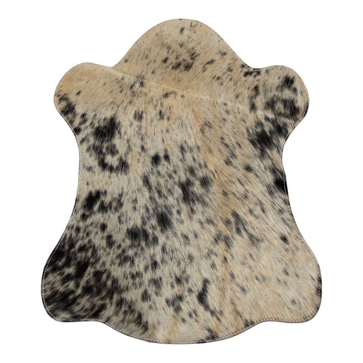 Placemat koevorm zwart/wit 30x48cm