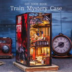 Cutebee, DIY Booknook, Het trein mysterie/Train Mystery Case, BN01B, 18x11x23cm