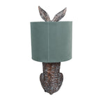 Tafellamp Konijn Ø 20x43 cm Bruin Groen Polyresin Bureaulamp