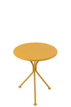 J-Line tafel Tripod Rond - metaal - okergeel - S