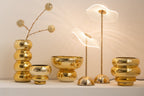J-Line Tafellamp Led Bloem Metaal/Plastiek Goud Small