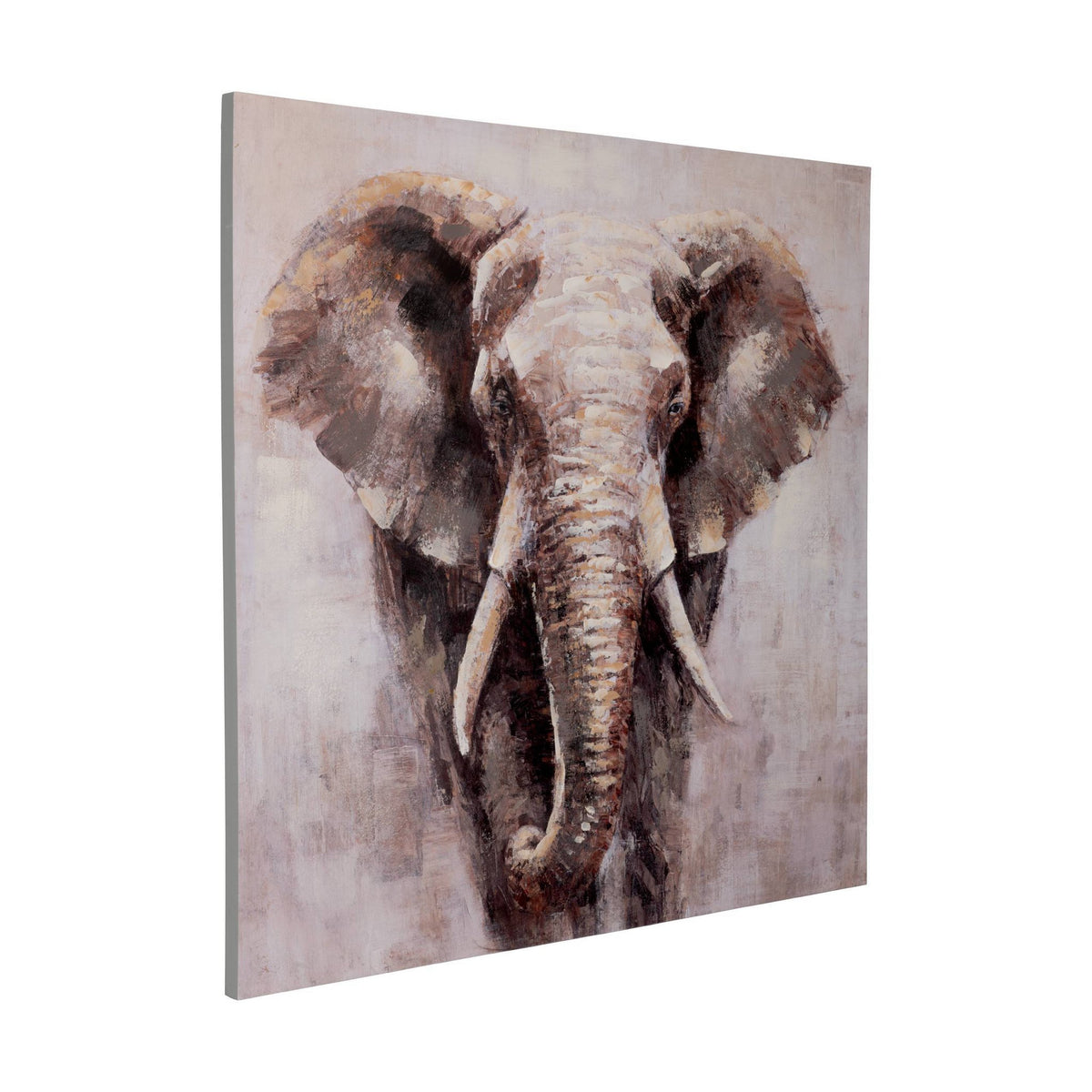 Schilderij Longoza Taupe 100x100 cm