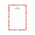 A5 Noteblock Memo Bold Flowers warm, per 5