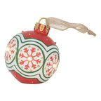 Kersthanger Kerstbal Ø 12x14 cm Rood Kunststof