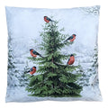 Sierkussen 45x45 cm Wit Polyester Kerstboom