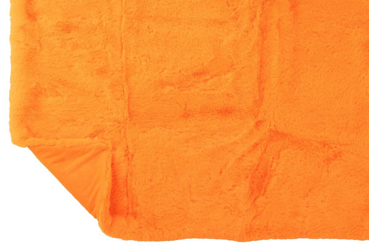 J-Line deken Cutie - polyester - oranje