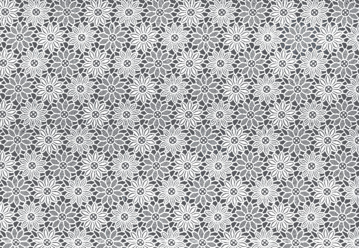 Denali Lace tafelzeil wit 140cm20mtr