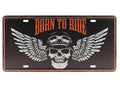 Born to Ride Retro Wandbord 15x30