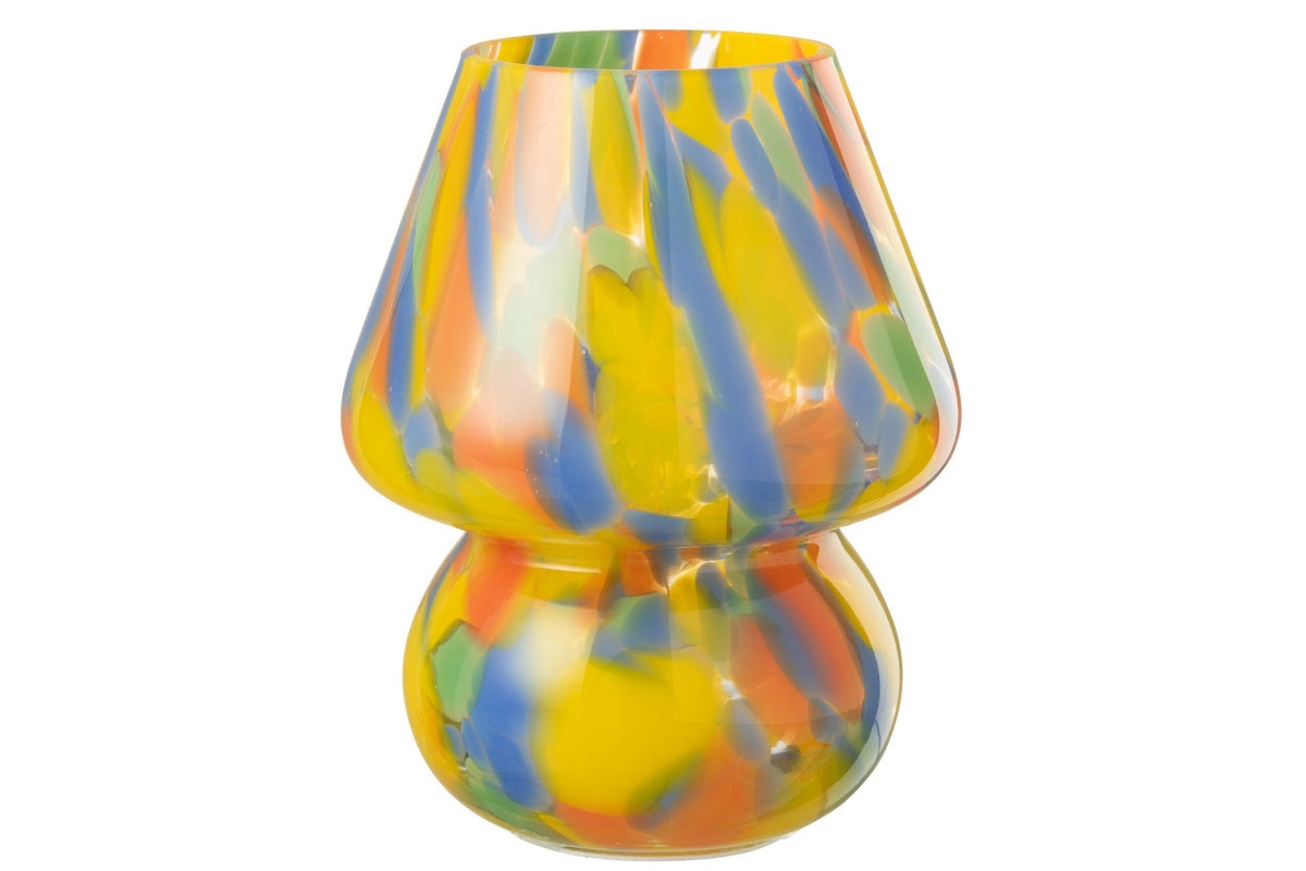 J-Line tafellamp Regenboog - glas - mix - large