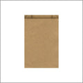 Fournituren-, Vlak zakje kraft – bruin 10 x 16 cm - 1000 stuks