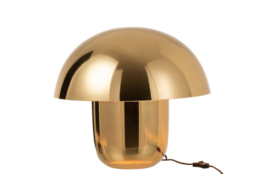 J-Line lamp Paddenstoel - ijzer - goud - large