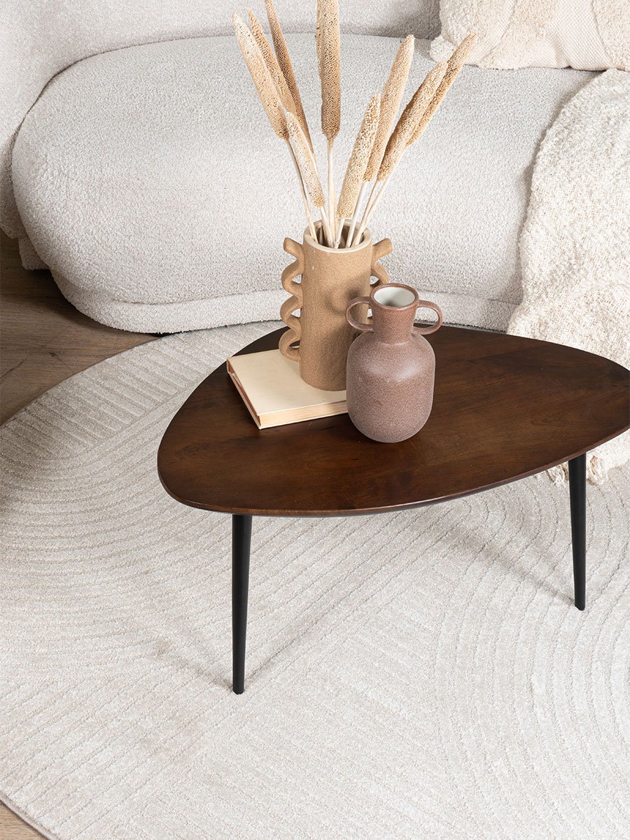 Vloerkleed Ella Beige Rond ø240 cm