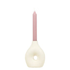 Keramieken Vaas Trendy Wit - Medium - 13 cm