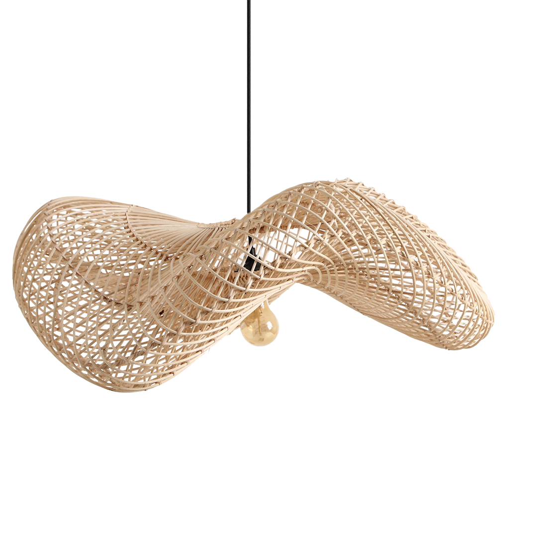 Wave hanglamp naturel large