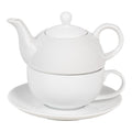 Tea for One 350 ml Wit Keramiek Theepot set