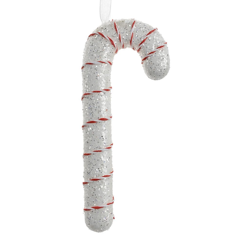 Kersthanger Zuurstok 17 cm Wit Kunststof
