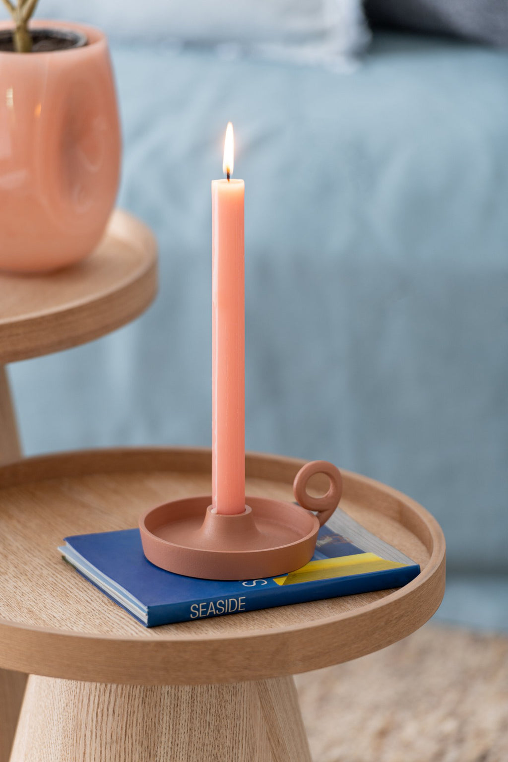 J-Line tafelkaars Terracotta - rose - 9U - doos van 6