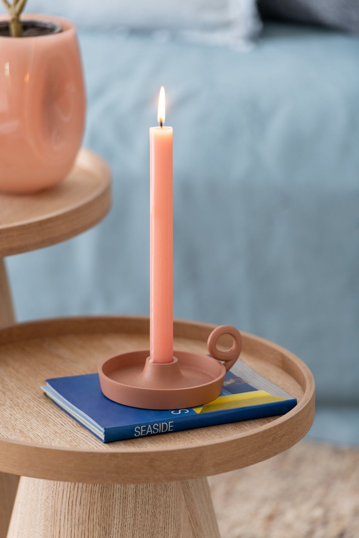 J-Line tafelkaars Terracotta - rose - 9U - doos van 6