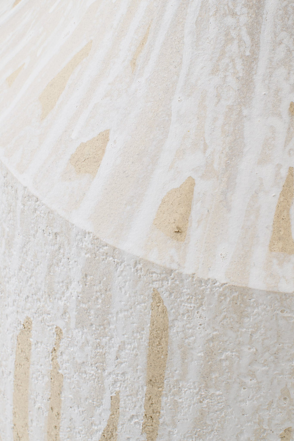 J-Line vaas - keramiek - lichtbeige/wit - L