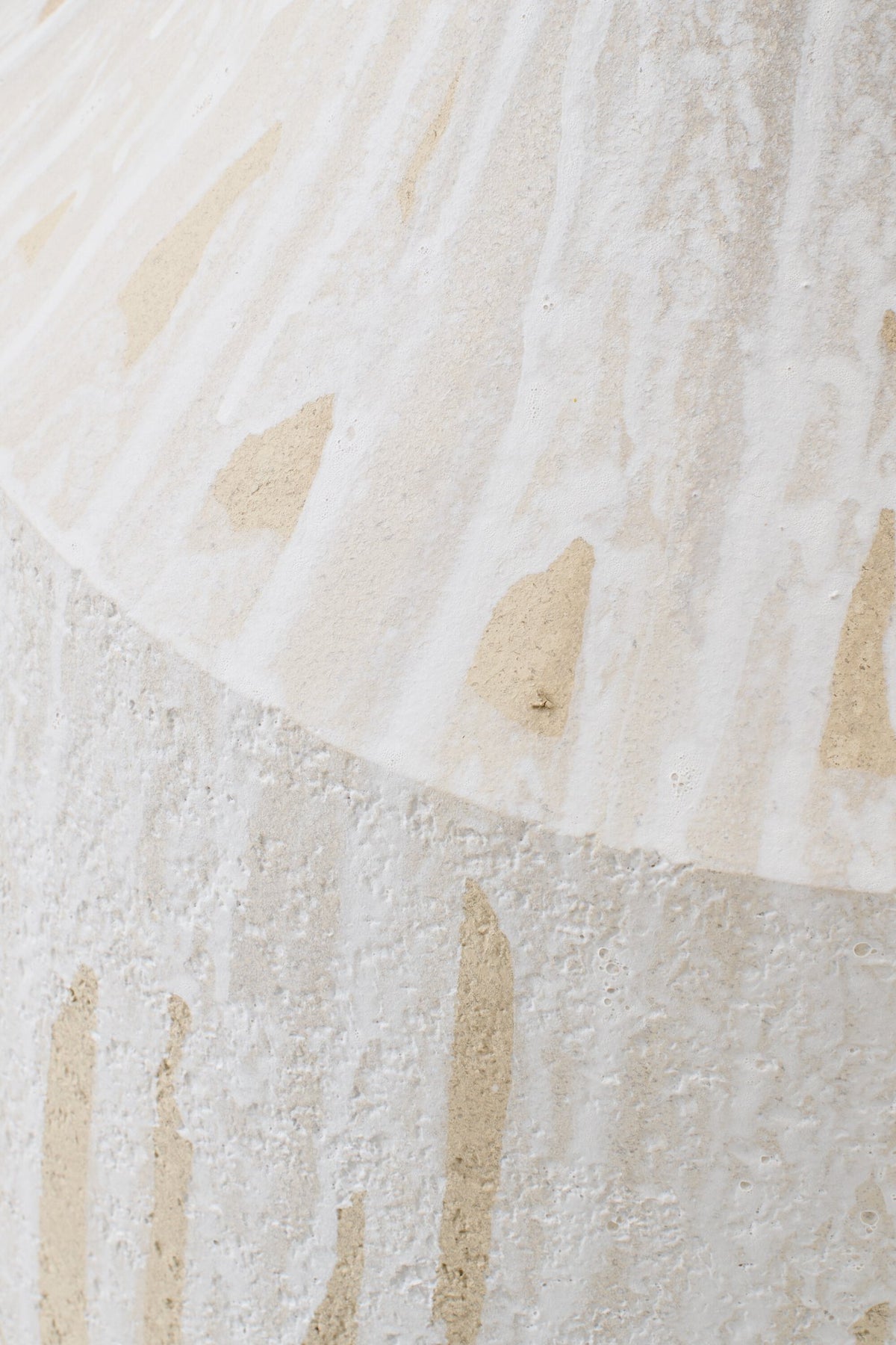 J-Line vaas - keramiek - lichtbeige/wit - L