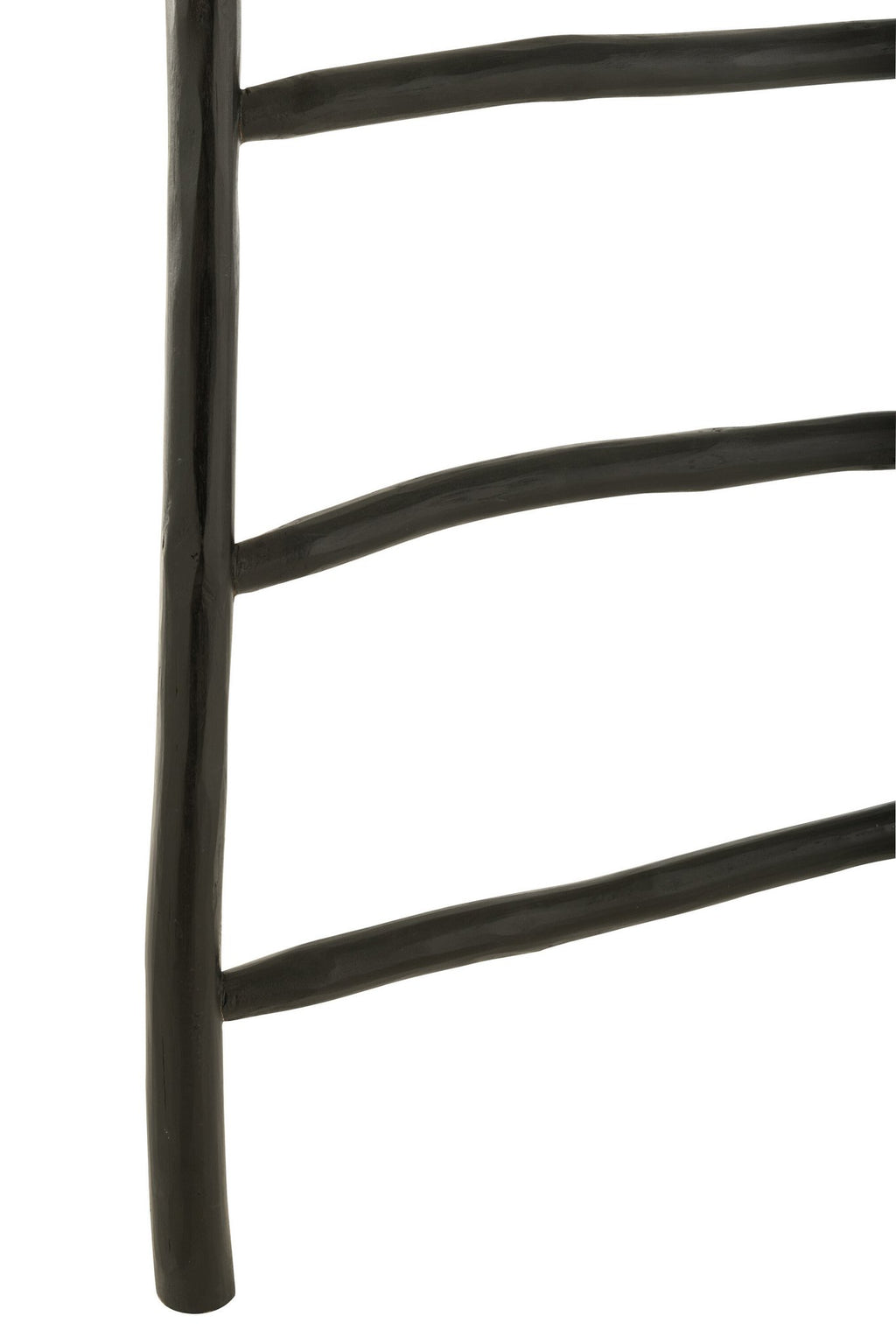 J-Line Ladder 6 Stappen Teak Hout Zwart