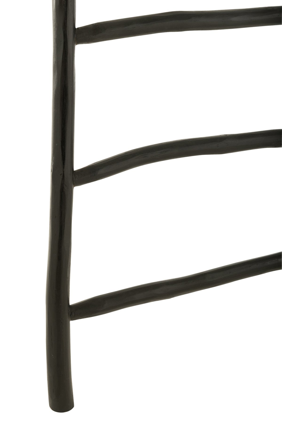 J-Line Ladder 6 Stappen Teak Hout Zwart