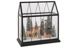 J-Line Ledrendier met bomen - glas/synthetisch - multikleur - large