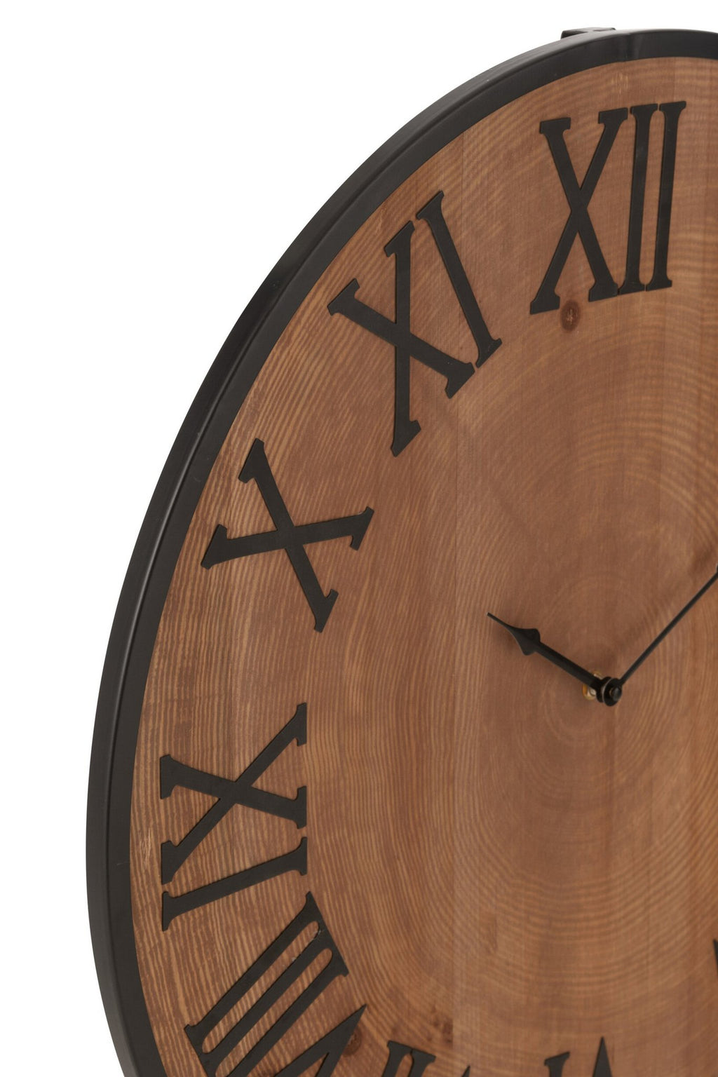 J-Line klok Nue - mdf/ijzer - naturel - large - Ø 60 cm