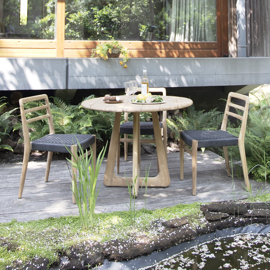 Verano teakhouten ronde tuintafel - Ø100 cm
