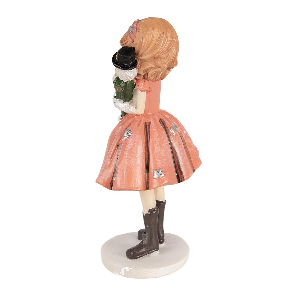 Decoratie Beeld Kind 12 cm Rood Polyresin Kerstfiguren