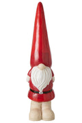 J-Line decoratie Kabouter - magnesium - donkerrood - large