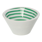 J-Line schaal - hout - groen/wit - S