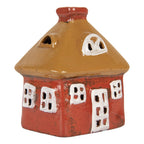 Waxinelichthouder Huis 9x6x10 cm Rood Keramiek