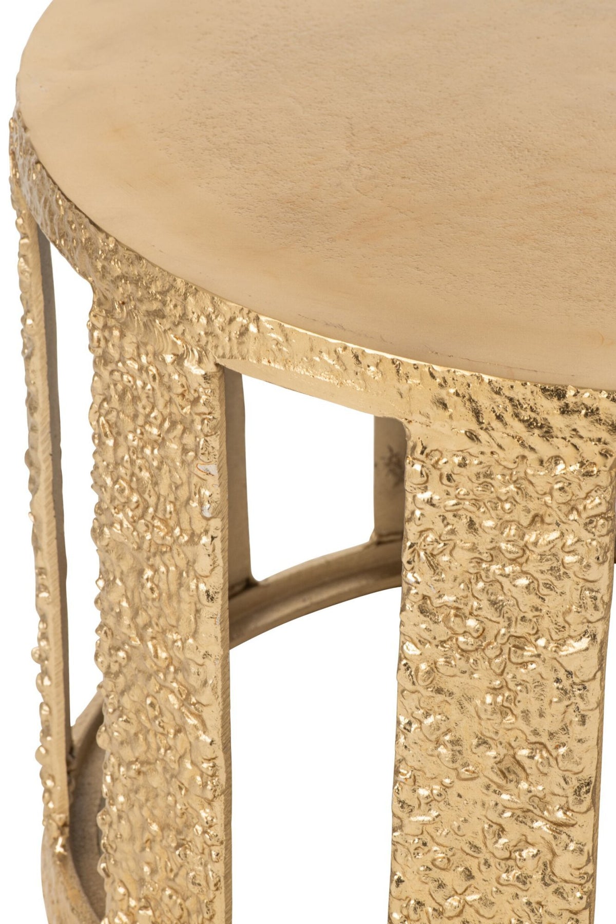 J-Line Gestreepte salontafel - aluminium - goud
