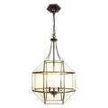 Hanglamp 40x40x190 cm transparant Glas Hanglamp Eettafel