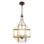 Hanglamp 40x40x190 cm transparant Glas Hanglamp Eettafel