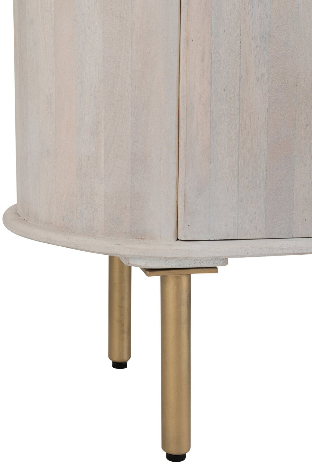 J-Line kast Marbel Bovenkant - hout - wit/goud