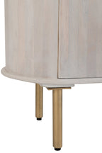 J-Line kast Marbel Bovenkant - hout - wit/goud