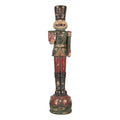 Kerstdecoratie Beeld Notenkraker 12x11x47 cm Rood Kunststof