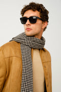 Mannen Gordion sjaal zwart-beige
