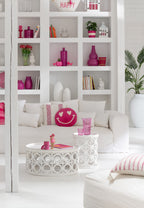 J -Line Vaas -fles - Glas - Roze - Small - 75 cm de zon
