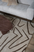 Vloerkleed Labyrint Beige - 240 x 340 cm