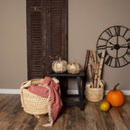 Decoratie Pompoen 21 cm Goudkleurig Hout