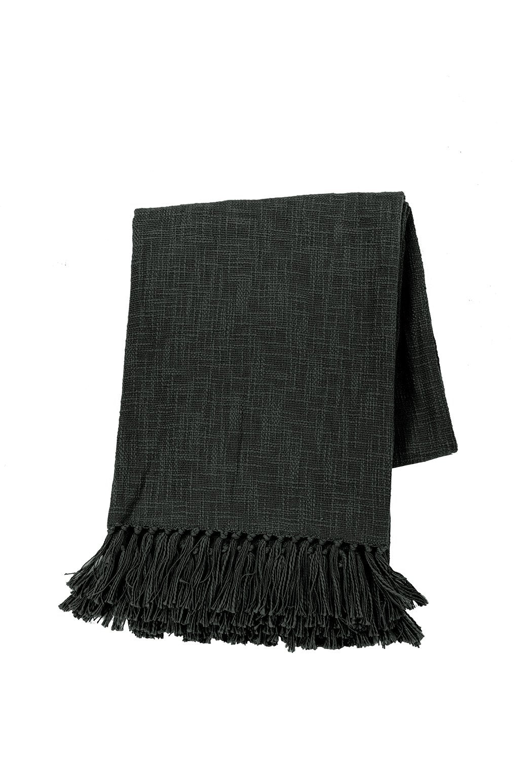 Plaid Katoen Slub 130x160cm, indisch bruin